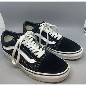 Vans‎ Off The Wall 721356 Black Canvas Sneakers Mens 6.5 Women 8.0 Sneaker